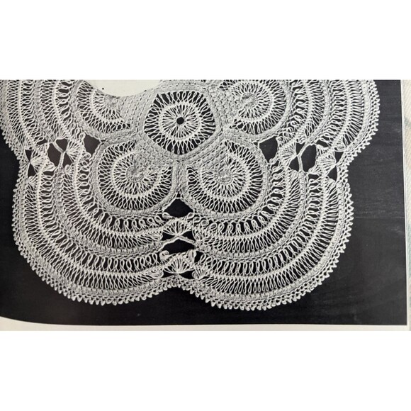 Vintage 1950 Crochet Knit Doily Pattern MALTA  OCEAN Tatted Hairpin 14" - Picture 1 of 1